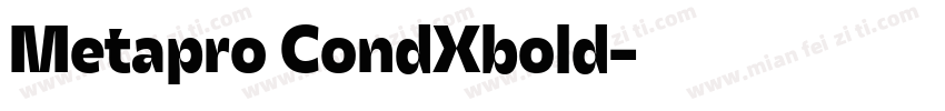 Metapro CondXbold字体转换